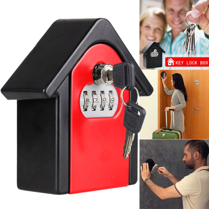 Hut Shape Password Lock Storage Box Security Box Wall Cabinet Safety Box, with 1 Key Hut Shape Password Lock Storage Box Security Box Wall Cabinet Safety Box, with 1 Key